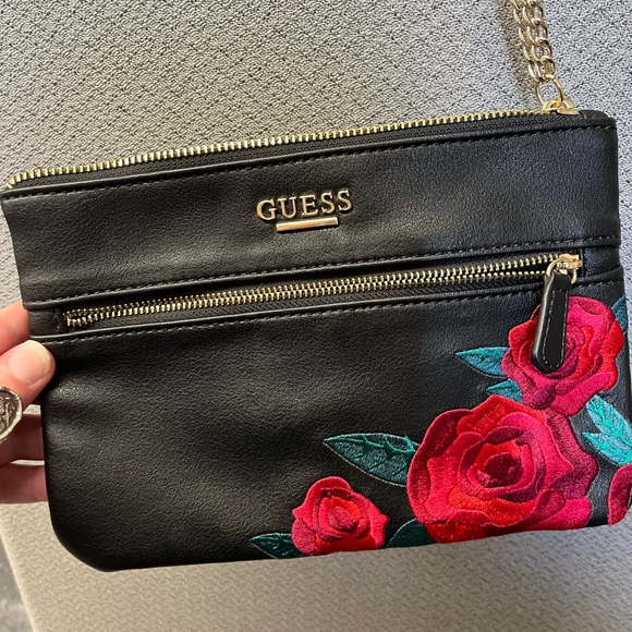 Guess Handbags - Guess leather clutch purse like new